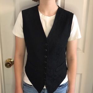 Vintage Black Vest Size M